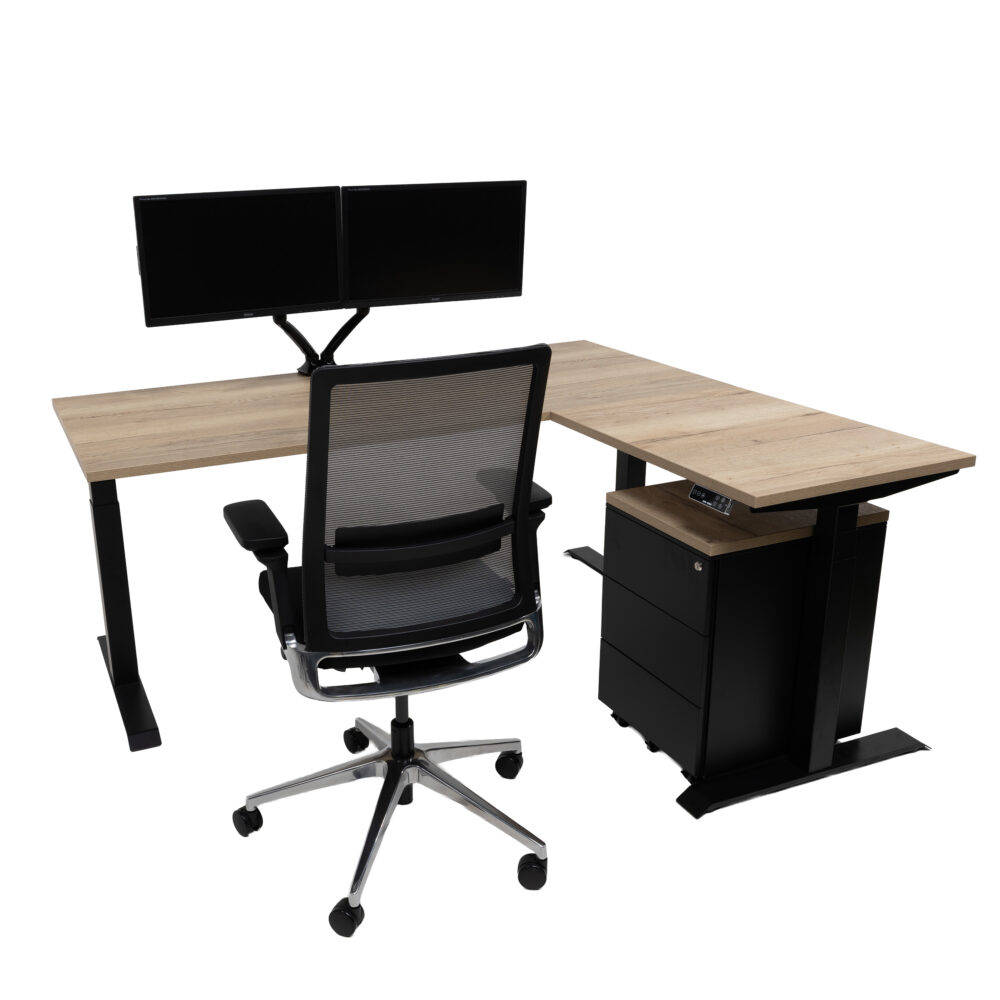 Ergo FLEX Elektrisch Zit-Sta Hoekbureau